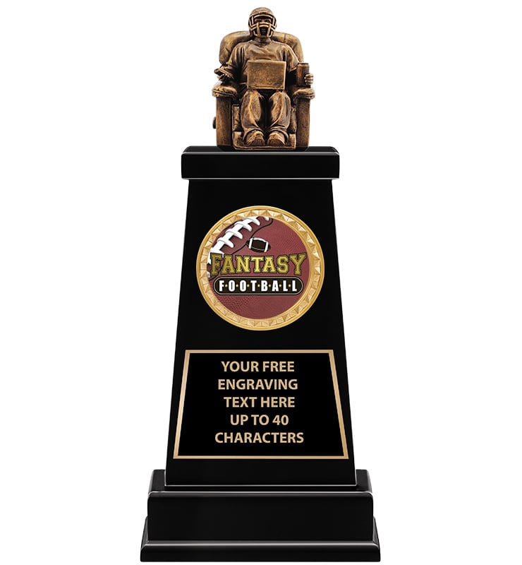 Fantasy Football Armchair Quarterback Varsity Insert Trophy